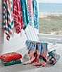 Color:Light Blue - Image 2 - Outdoor Living Collection Fishtail Stripe Beach Towel