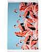 Color:Multi - Image 1 - Outdoor Living Collection Flamingoes Printed Beach Towel