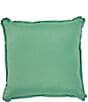 Color:Multi - Image 2 - Outdoor Living Collection Indoor/Outdoor Tropical Embroidered Square Pillow