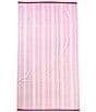 Southern Living Summer Shop Collection Jacquard Striped Beach Towel, Color:Pink - Image 1