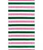 Color:Green/Pink - Image 1 - Outdoor Living Collection Multicolored Stripe Jacquard Beach Towel