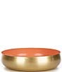 Color:Coral Pink - Image 1 - Outdoor Living Collection Small Enameled Metal Round Decorative Tray