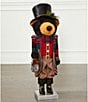 Southern Living Plaid Tidings Collection Large Bear Nutcracker - Image 1