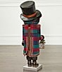 Southern Living Plaid Tidings Collection Large Bear Nutcracker - Image 2