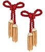 Southern Living Rope Bow Drop Earrings - Image 3