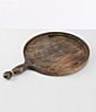 Color:Brown - Image 1 - Round Mango Wood Serving Board