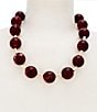 Southern Living Round Statement Beaded Collar Necklace - Image 1