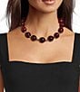 Southern Living Round Statement Beaded Collar Necklace - Image 2