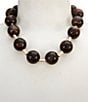 Southern Living Round Statement Beaded Collar Necklace - Image 1