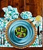 Color:Natural - Image 2 - Round Woven Water Hyacinth Placemats, Set of 2