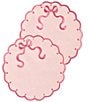 Southern Living Scalloped & Embroidered Bow Placemat, Set of 2 - Image 3