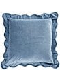 Southern Living Scalloped Edge Decorative Square Pillow - Image 1
