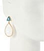 Southern Living Semi Precious Post with Teardrop Drop Earrings - Image 2