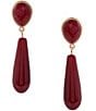 Southern Living Semi Precious Stone Double Drop Earrings - Image 1