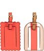 Southern Living Set of 2 Assorted Luggage Travel Tags, Color:Coral - Image 2