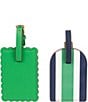 Southern Living Set of 2 Assorted Luggage Travel Tags, Color:Green - Image 1