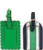 Southern Living Set of 2 Assorted Luggage Travel Tags, Color:Green - Image 2