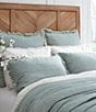 Southern Living Simplicity Collection Benton Reversible Coverlet, Color:Green/Tan - Image 1