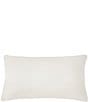 Color:Ivory - Image 2 - Simplicity Collection Combed Velvet Lumbar Pillow
