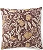 Southern Living Simplicity Collection Damask Print Floral Reversible Square Pillow, Color:Multi - Image 2