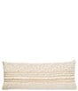 Southern Living Simplicity Collection Fringed Woven Lumbar Decorative Pillow - Image 1
