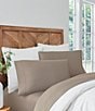 Southern Living Simplicity Collection Organic Cotton Sateen Garment Washed Sheets, Color:Taupe - Image 1