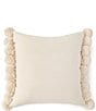 Color:Natural - Image 3 - Simplicity Collection Pom Pom Trimmed Pillow