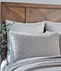 Color:Gray - Image 1 - Southern Living® Simplicity Collection Shay Matelasse Duvet