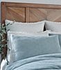 Color:Blue - Image 1 - Southern Living® Simplicity Collection Shay Matelasse Duvet