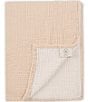 Color:Blush - Image 1 - Simplicity Collection Waffle Gauze Bed Blanket