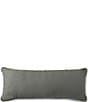 Color:Green - Image 2 - Simplicity Duo Cotton & Linen Fringed Reversible Pillow