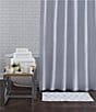 Color:Gray Dawn - Image 1 - Simplicity Serenity Collection Layered Gauze Shower Curtain