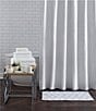 Color:White - Image 1 - Simplicity Serenity Collection Layered Gauze Shower Curtain