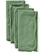 Southern Living Solid Scallop with Napkins, Set of 4, Color:Green - Image 1