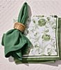 Southern Living Solid Scallop with Napkins, Set of 4, Color:Green - Image 3