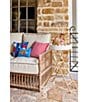 Color:Multi - Image 4 - Summer Shop Collection Front Porch Paddles Indoor/Outdoor Embroidered Throw Pillow