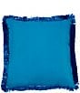 Southern Living Summer Shop Collection Insect Indoor/Outdoor Fringe Trim Pillow, Color:Purple/Multi - Image 2