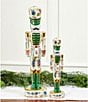 Southern Living Sweet Christmas Collection Floral Ceramic Nutcracker - Image 1
