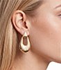 Southern Living Textured Knocker Drop Earrings - Image 2