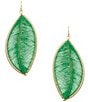 Southern Living Thread Wrapped Leaf Finding Drop Earrings - Image 1
