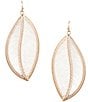 Southern Living Thread Wrapped Leaf Finding Drop Earrings - Image 5