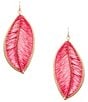 Southern Living Thread Wrapped Leaf Finding Drop Earrings - Image 3
