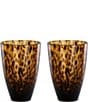 Southern Living Tortoise Highball Glasses, Set of 2, Color:Brown - Image 1