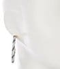 Southern Living Twisted Thread Wrapped Hoop Earrings, Color:Blue - Image 2