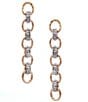 Southern Living Two Tone Link Linear Earrings - Image 1