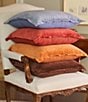 Southern Living Velvet & Linen Reversible Oversize Square Pillow, Color:Adobe - Image 3