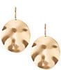 Southern Living Wavy Metal Oval Drop Earrings - Image 1