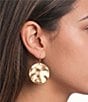 Southern Living Wavy Metal Oval Drop Earrings - Image 2