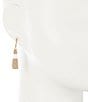 Color:Gold/White - Image 2 - White Wrap Stick Drop Earrings