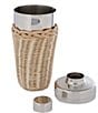 Color:Silver - Image 2 - Wicker Barware Collection Cocktail Shaker